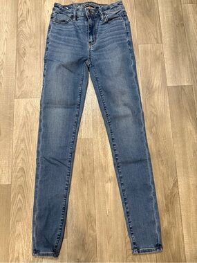 American Eagle Outfitters Mid Wash High-Rise Skinny Jeans - Blue 000/23